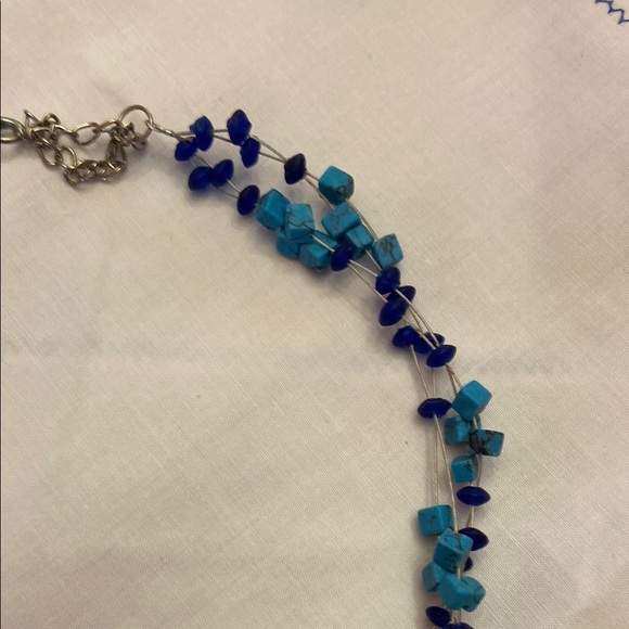 Blue Beaded Necklace - Picture 7 of 11